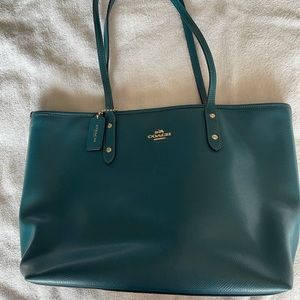 Teal Leather Purse